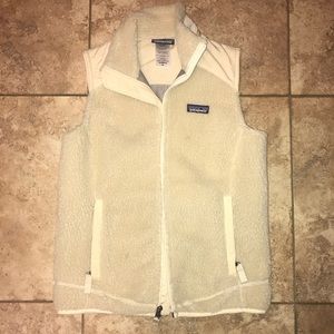 Patagonia Women's Vest- White and Furry